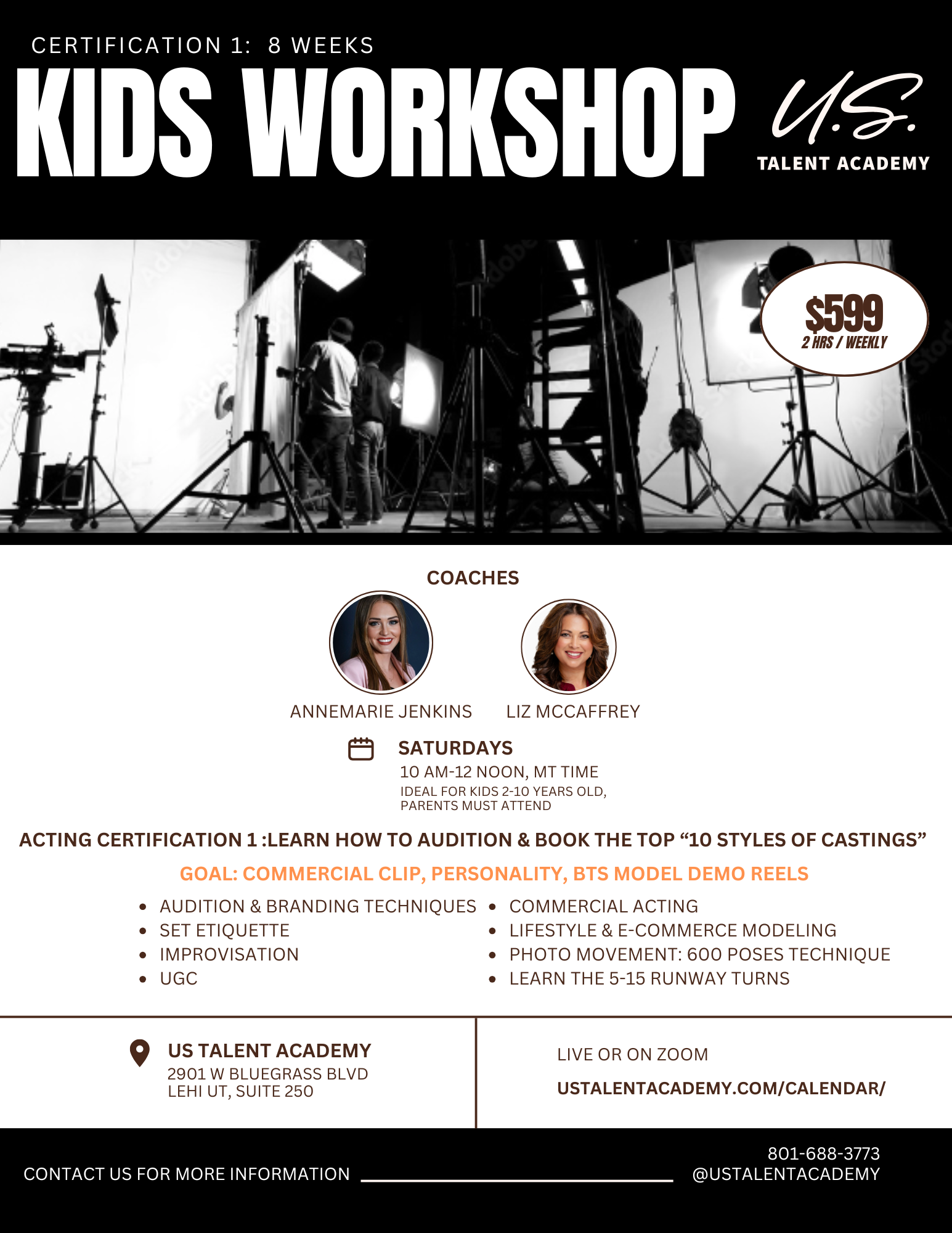 Kids Model & Acting Cert 1