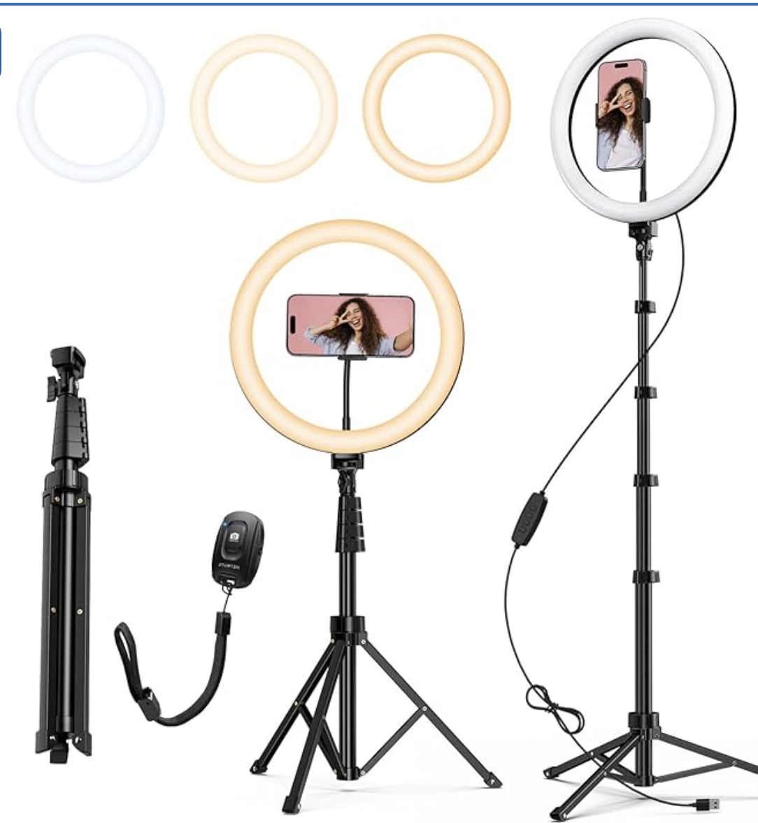 Free Ring Light and Tripod